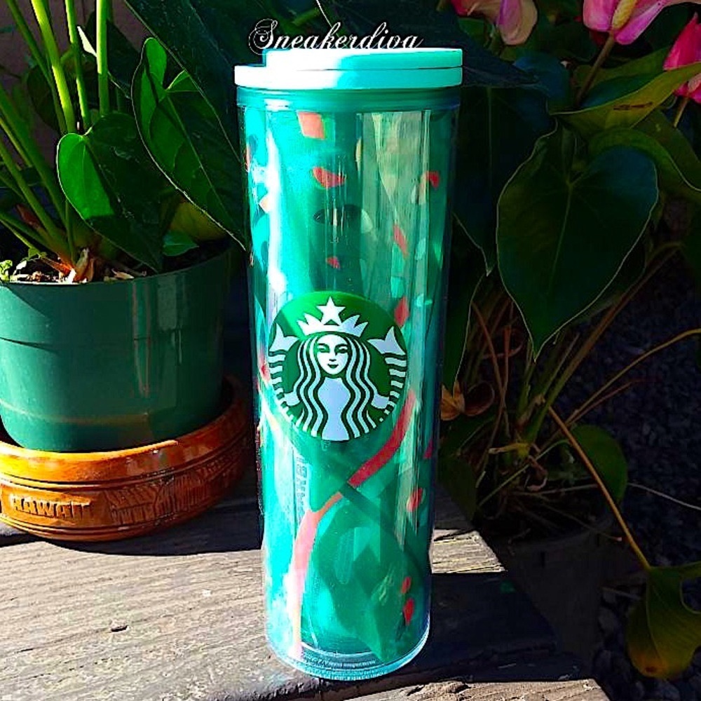 Starbucks❤️Unreleased💚Summer🍃2 slim tumbler cup‎ - Picture 3 of 5